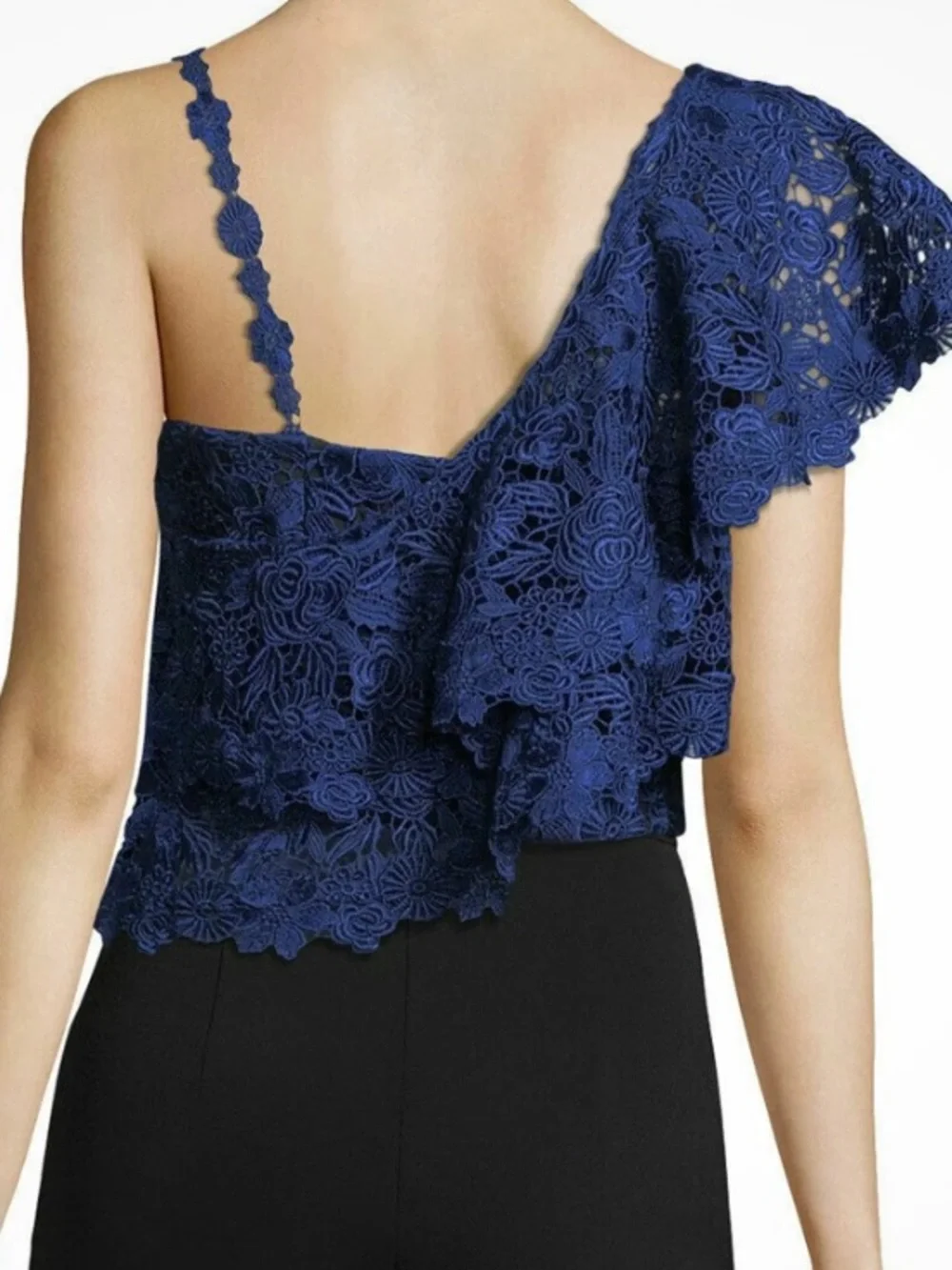🇺🇸 FLASH SALE! ALICE + OLIVIA 🔥 SABA ONE SHOULDER RUFFLE TOP